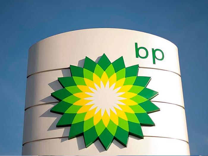 BP tankstation teken